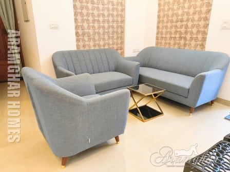 Air conditioned living room in short stay villa at Thellakom, Kottayam