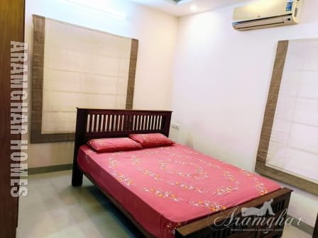 Fully equipped kitchen with modern appliances in Thellakom short stay villa